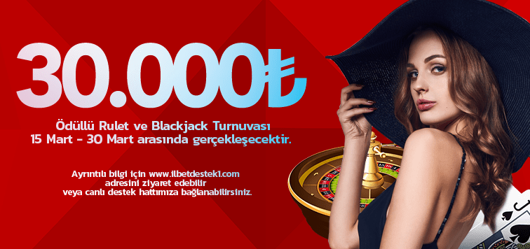blackjackPOPUP min - İLBET Mart Ayı 30.000 TL Ödüllü Rulet ve BlackJack Turnuvası